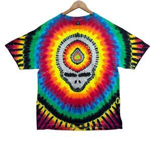 Rare Ben Jammin Dyes Alien Skull Hippy Grateful Tie Dead Fest T Shirt Men's XL